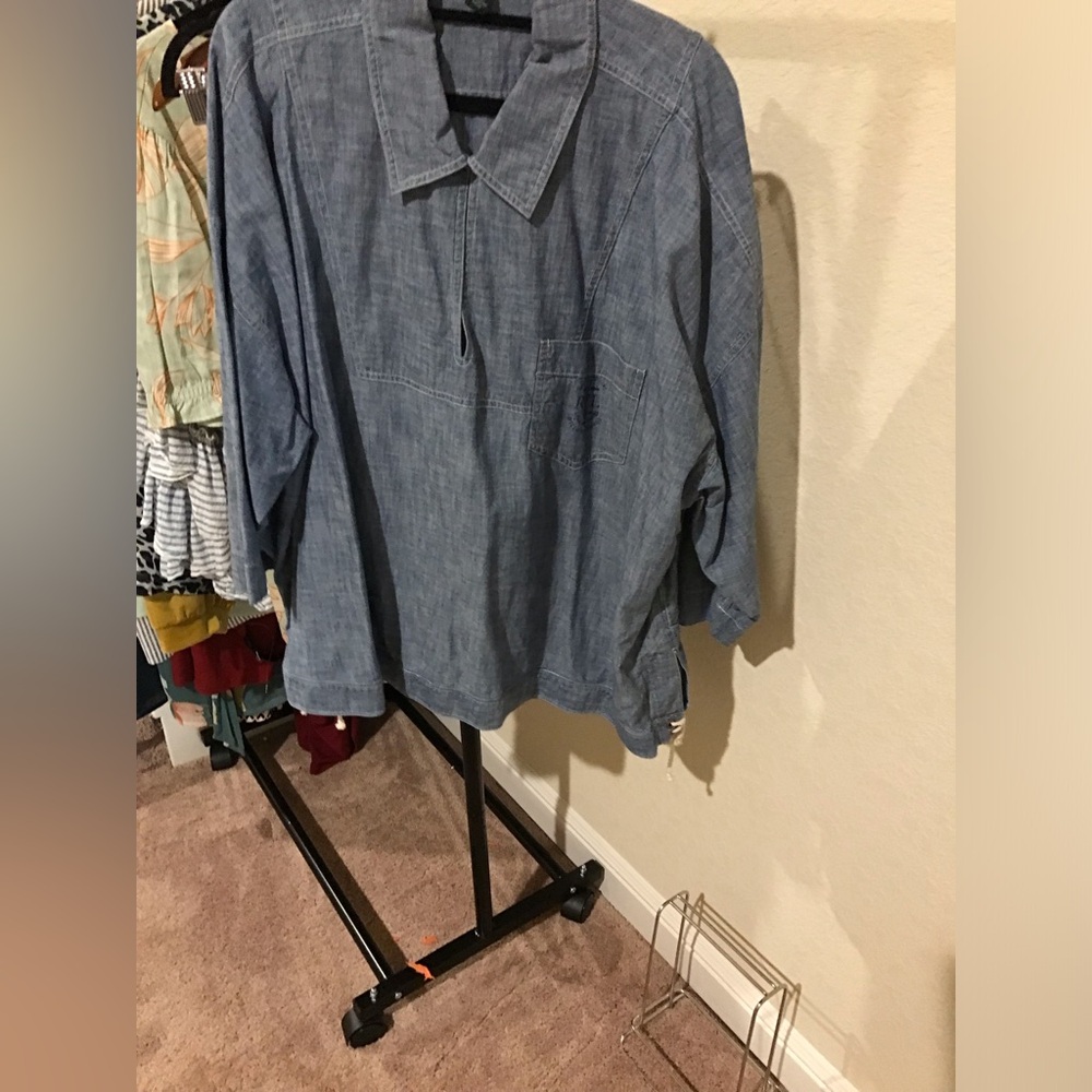 Casual Blue Denim Shirt